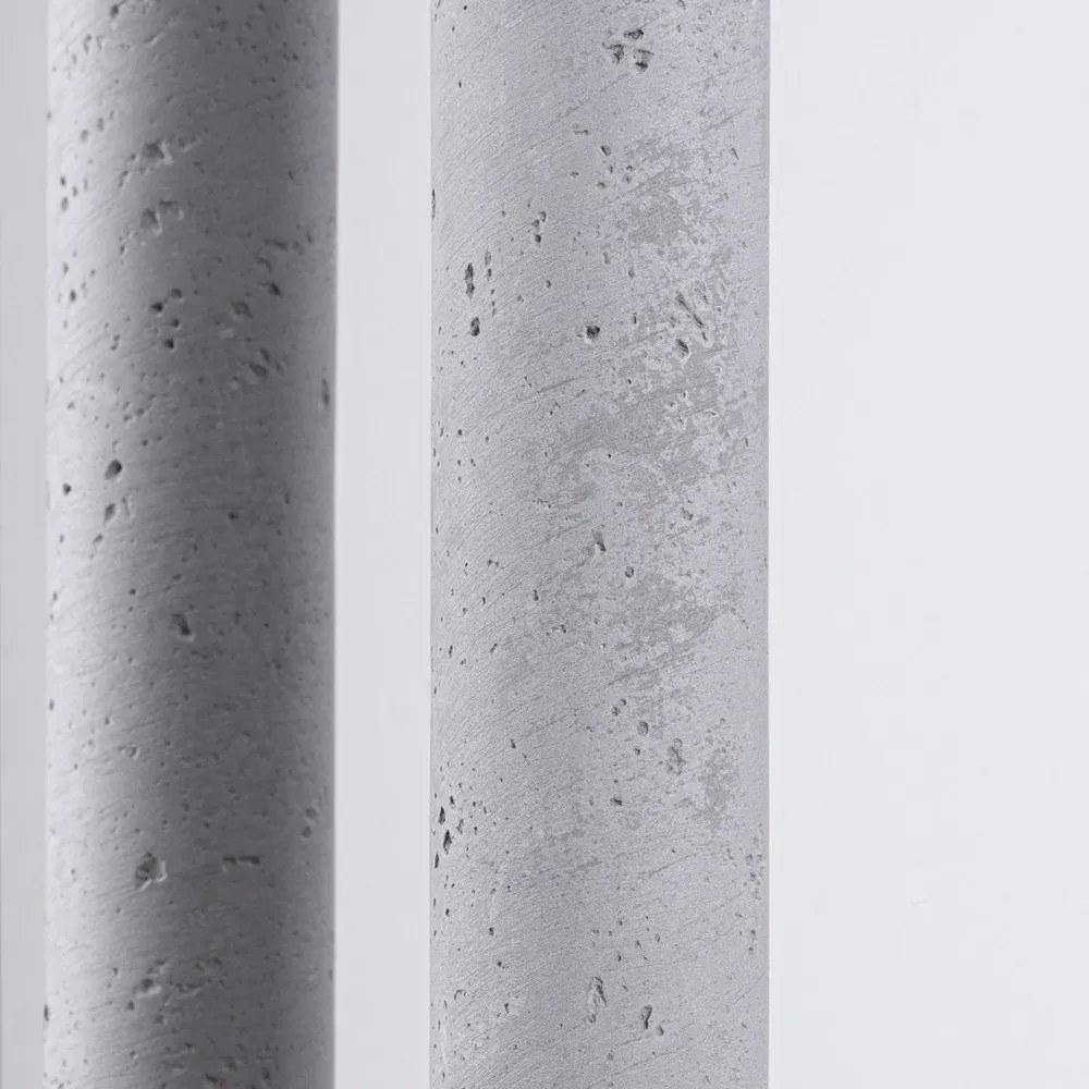 Szürke beton függőlámpa ø 25 cm Fideus – Sollux
