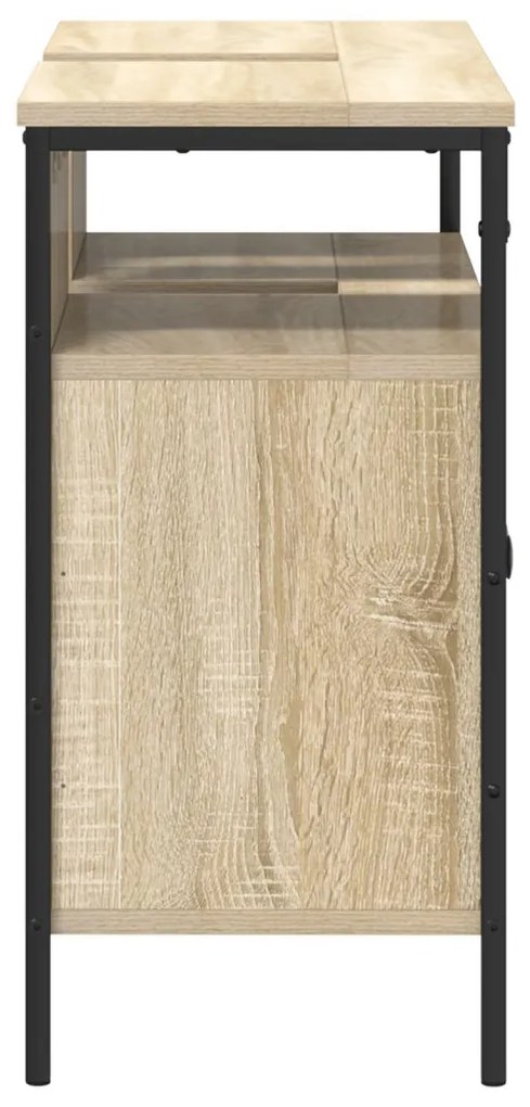 Fürdőszoba Mosdószekrény Sonoma Tölgy 80x30x60 cm Műgyanta