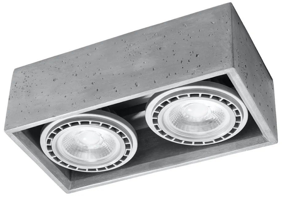 SOLLUX SL-0884 QUATRO Kocka Mennyezeti Lámpa Szürke GU10 IP20