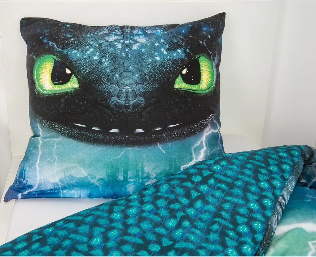 Herding Pamut ágynemű Dragons , 135 x 200 cm, 80 x 80 cm