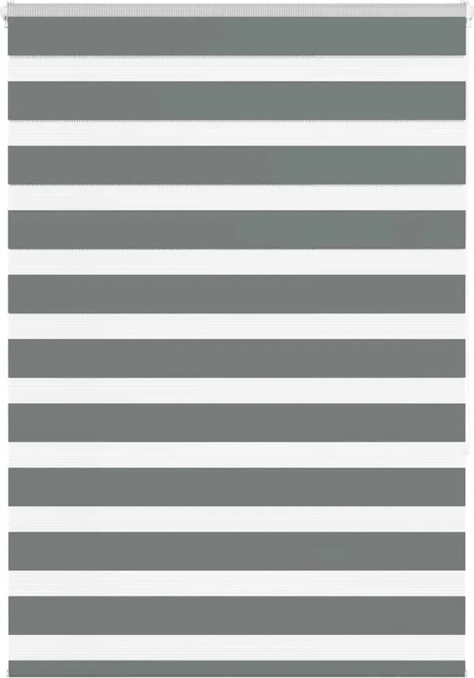 vidaXL zebrafüggönnyel sötét szürke szövetszélesség 95,9 cm poliészter