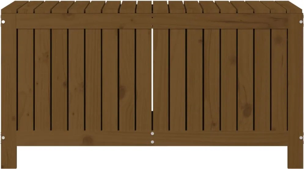Mézbarna Tömör Fenyőfa Kerti Tárolóláda 115 X 49 X 60 Cm