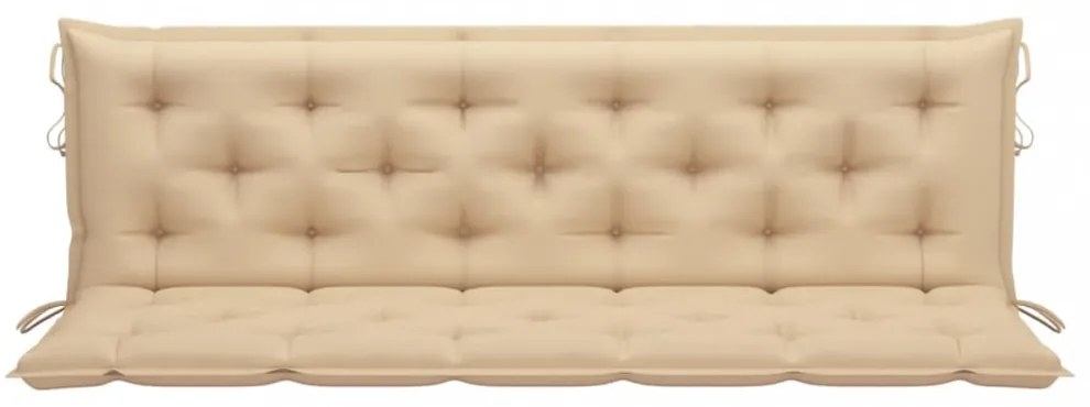 bézs oxford szövet kerti padpárna 180 x (50+50) x 7 cm