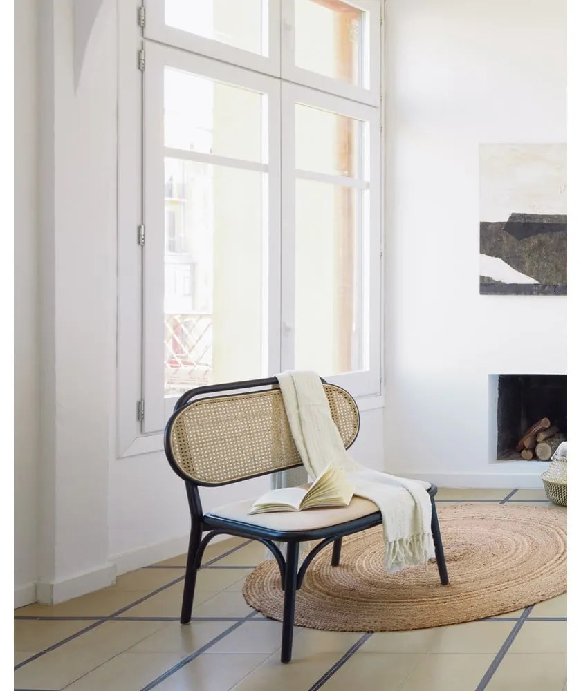 Doriane fekete fotel - Kave Home