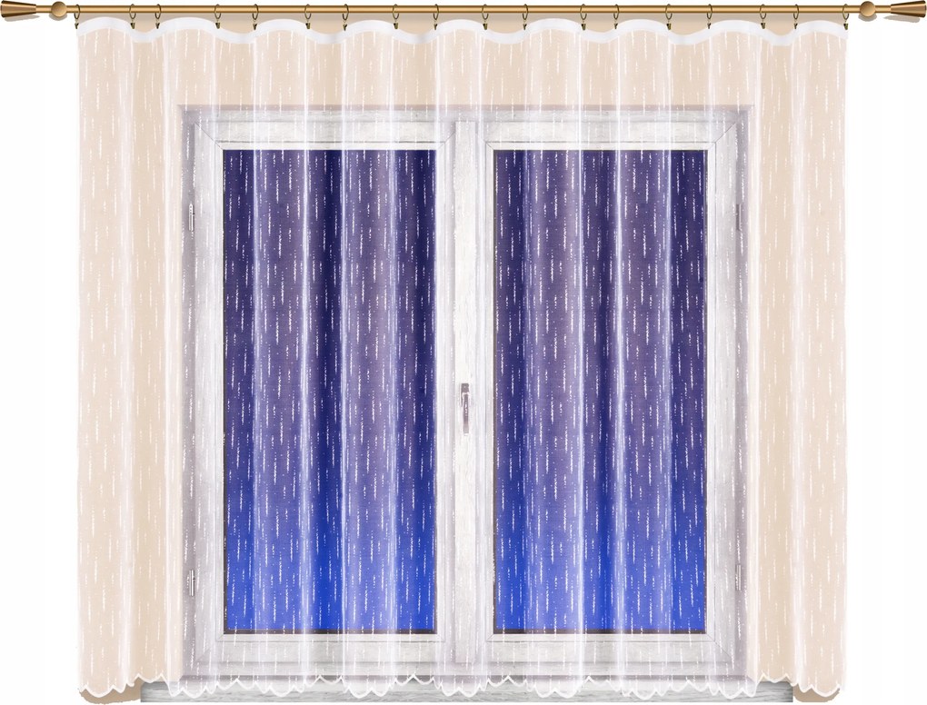 Mg Függöny esővédő 14570 Fehér 350x140 pol szalaggal