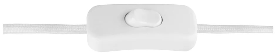 Fehér asztali lámpa fém búrával (magasság 50 cm) Manta – Leitmotiv