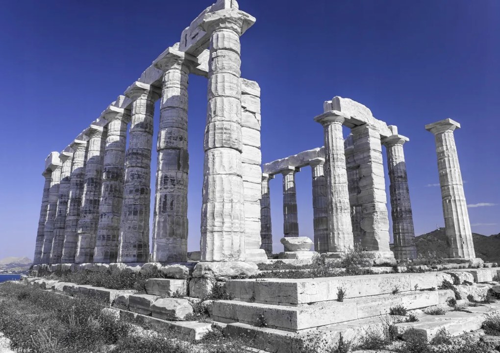 Poszter 29,7x21cm Poszeidón templomának régi oszlopai, Assaf Frank