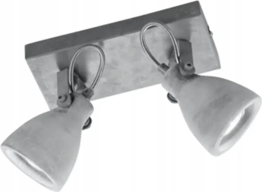 Trio Mennyezeti spotlámpa Concrete Szürke 2xGU10, 42W, IP20