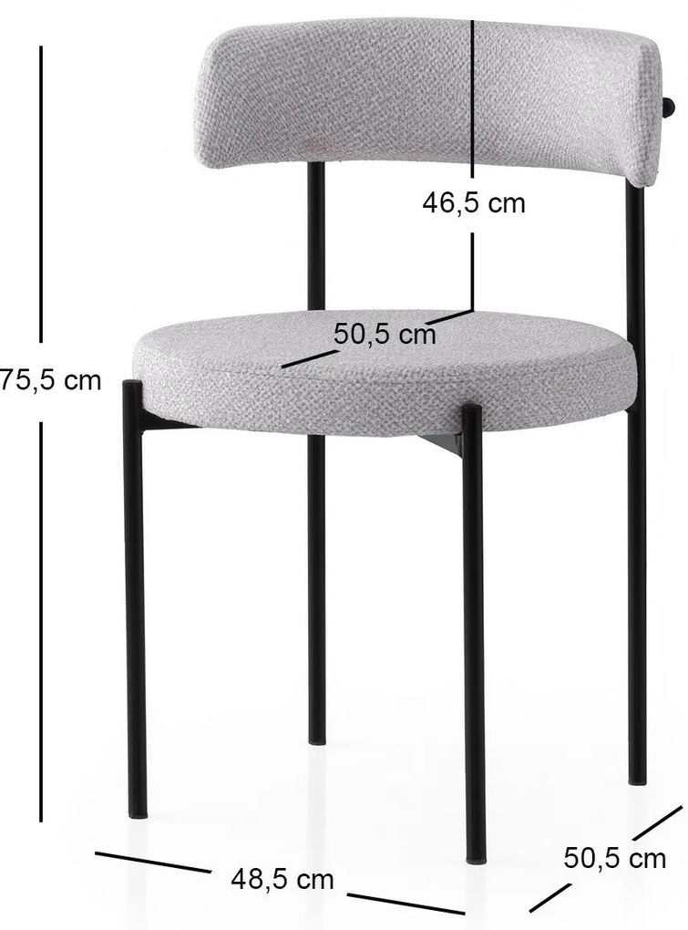 Étkezőszék szett (2 db) Gını - 4001 V2