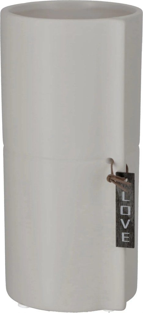 Kerámia Virágtartó 11 cm Kerek Szürke