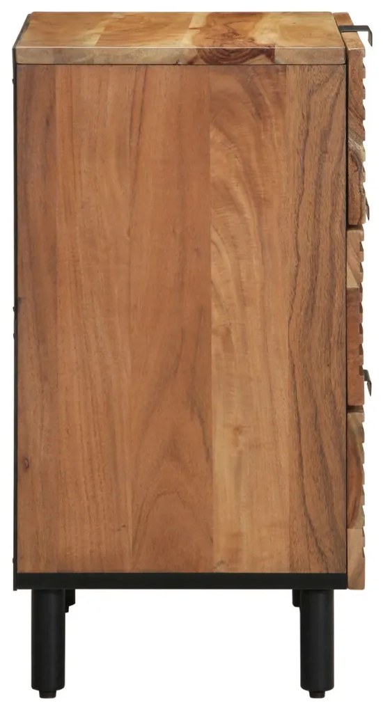 Éjjeli szekrény 50x33x62 cm Tömör akácfából