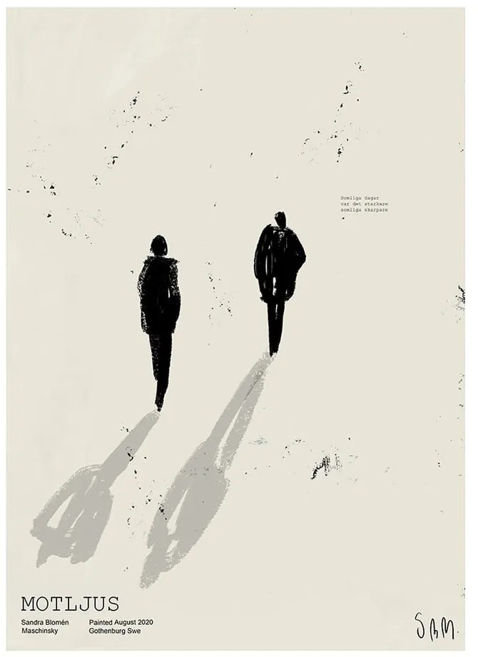 Poszter 50x70 cm Motljus – Sandra Blomén Maschinsky – The Poster Club