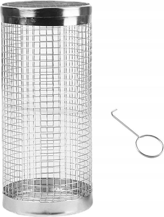 P/05 Grillkosár Grillező zöldségtekercs rozsdamentes acélból