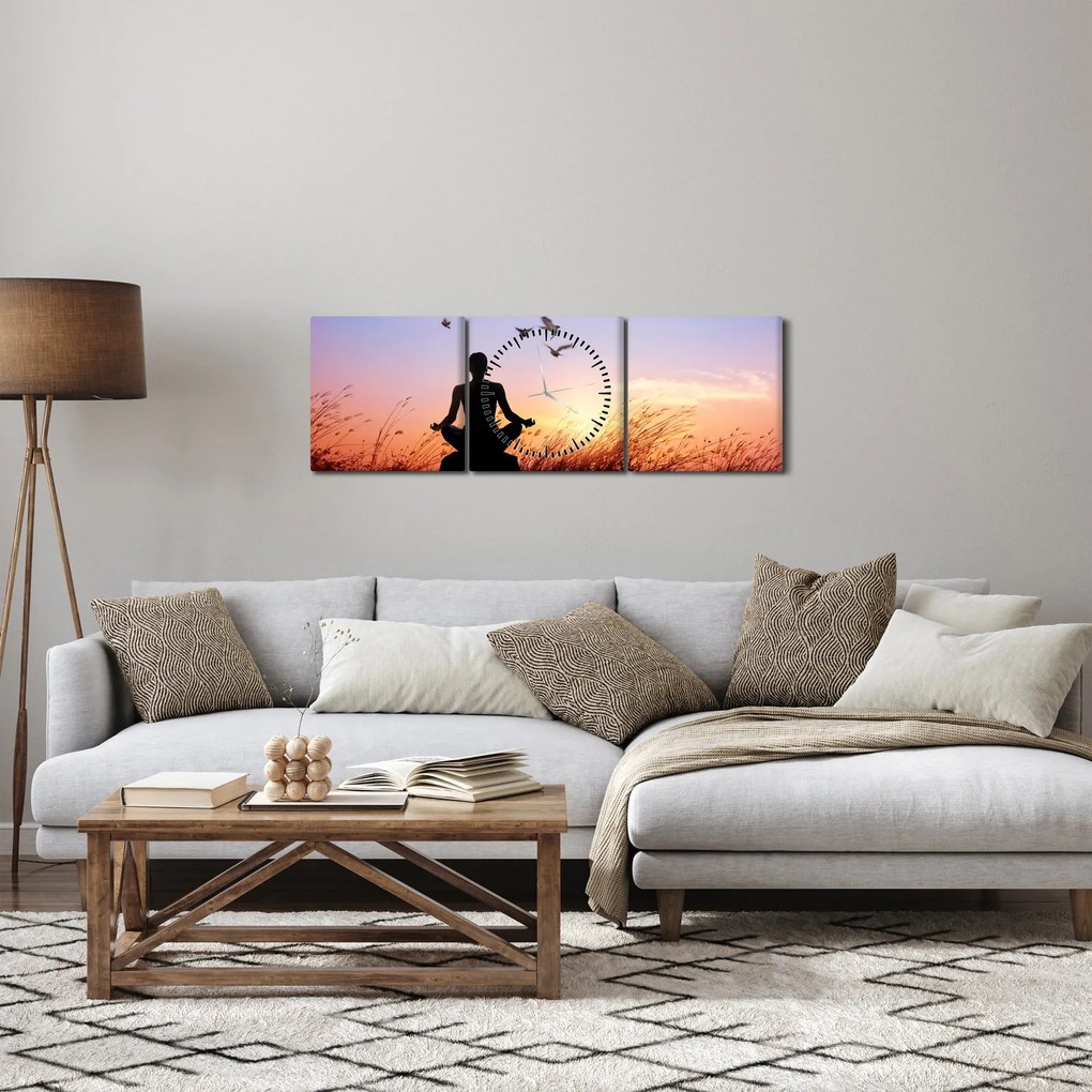 Kép - Meditáció (órával) (90x30 cm)