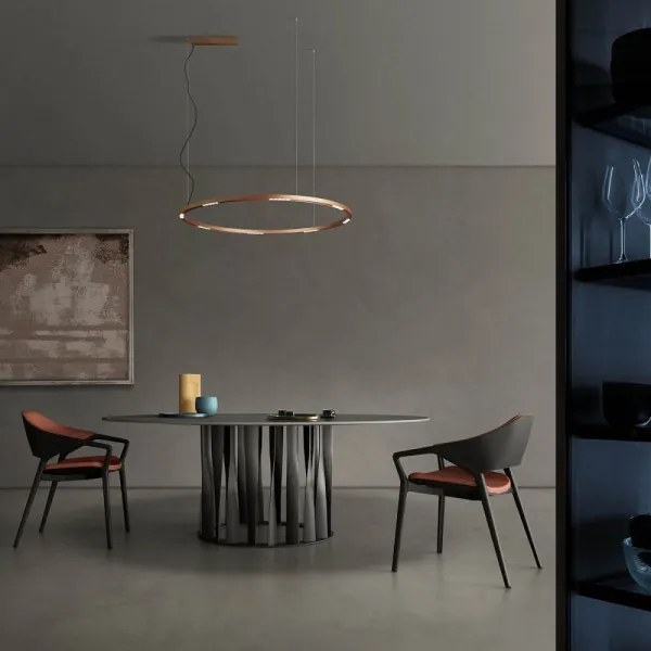 Redo 01-2209 - LED Csillár zsinóron UNION LED/68W/230V 3000K átm. 120 cm arany