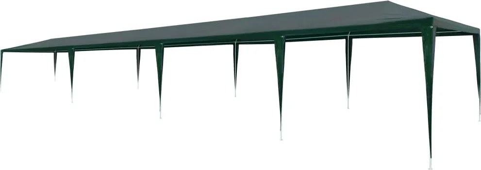 vidaXL zöld PE rendezvénysátor 3 x 12 m