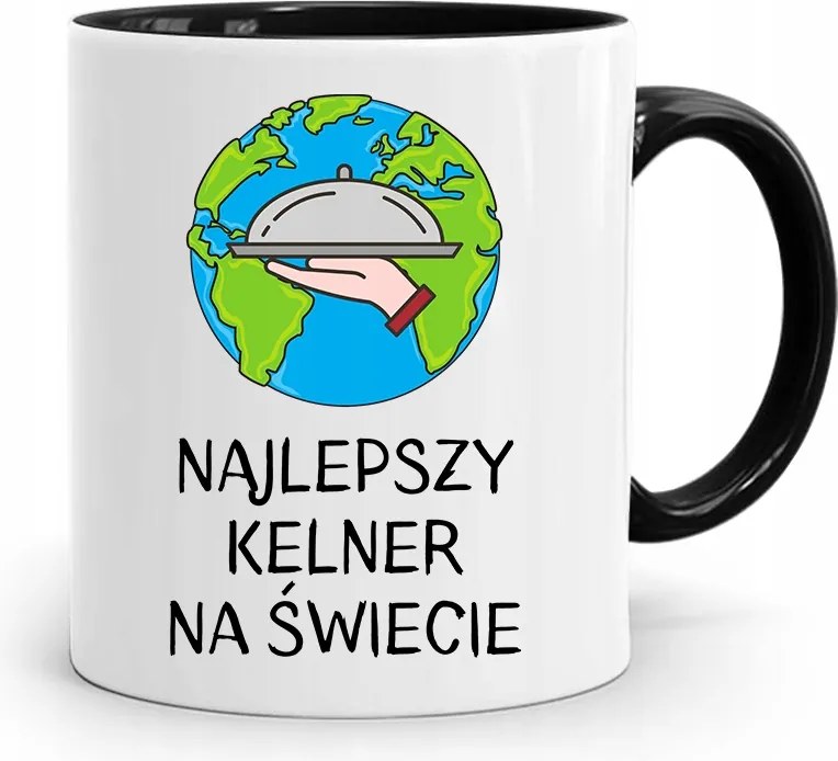 Pincérnek Bögre Fekete A Világ Legjobb Pincére fényképes nyomtatással