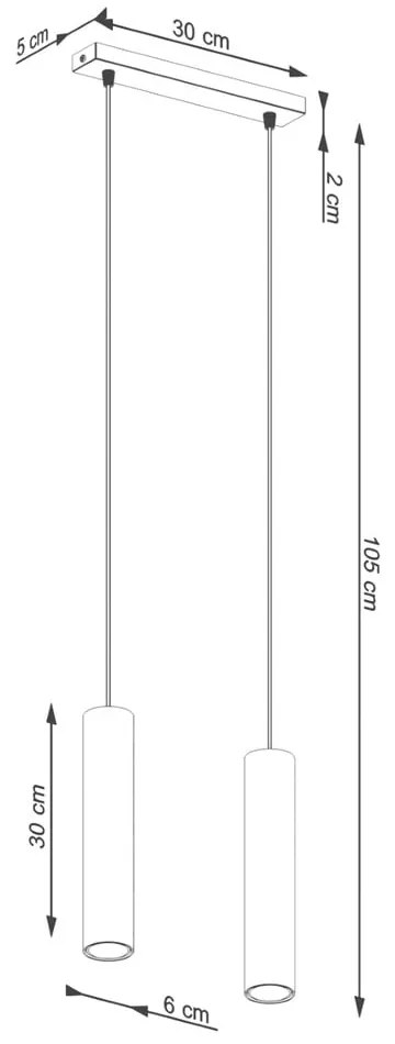 Krémszínű függőlámpa Castro – Sollux