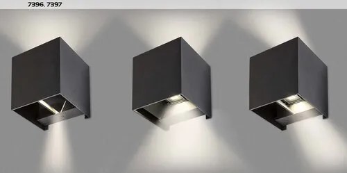 RÁBALUX 7396 SOLIN Modern Kültéri Fali Lámpa Matt Fekete G9 IP44