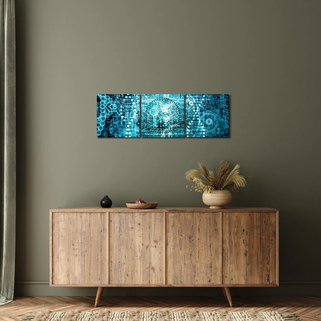 Kép - Genetika (órával) (90x30 cm)