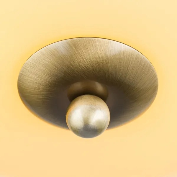 Orion DL 7-673 - Mennyezeti lámpa LANDHAUS 2xE27/60W/230V átm. 28 cm bronz/bézs