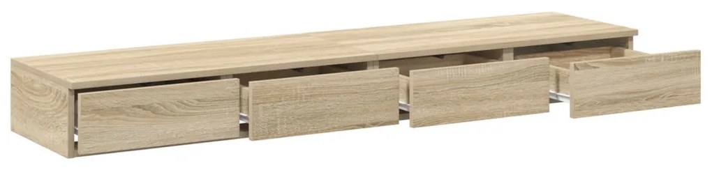 Ágyfiókok fiókkal sonoma tölgy 140 x 36.5 x 16.5 cm Faanyag