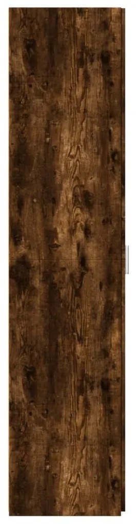 füstös tölgy színű szerelt fa magasszekrény 30 x 42,5 x 185 cm