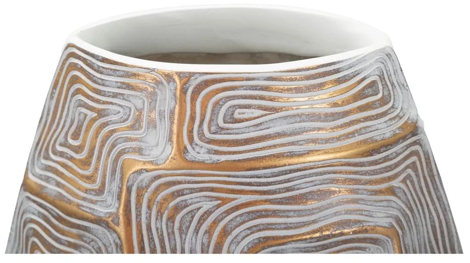 Aranyszínű poligyanta váza (magasság 59,5 cm) Eclips – Mauro Ferretti