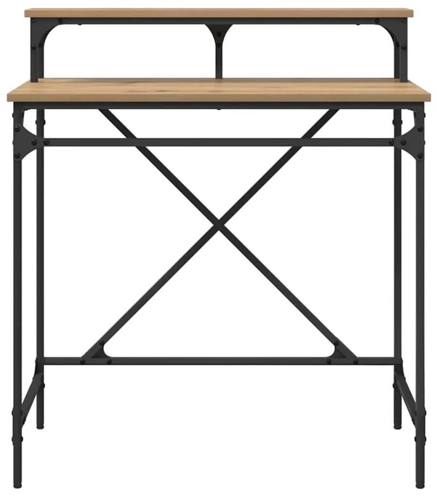 vidaXL Asztal Artisan tölgy 80 x 50 x 90 cm Faanyag