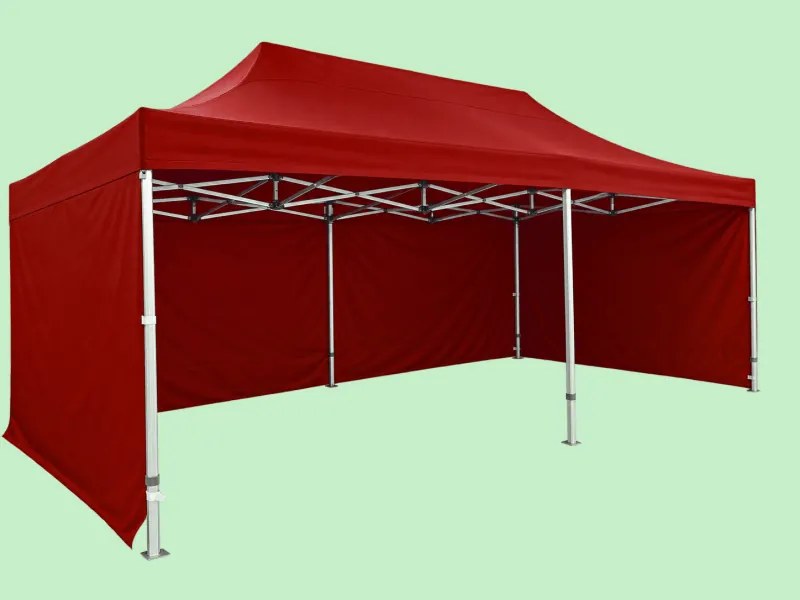 Party sátor 8 × 4 m PROFI HEXA, Piros