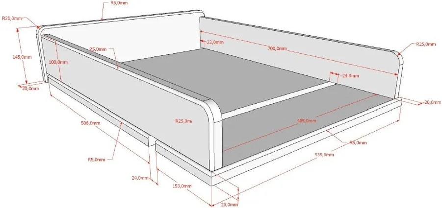 Fehér bükkfa pelenkázó feltét Forrest – Vipack