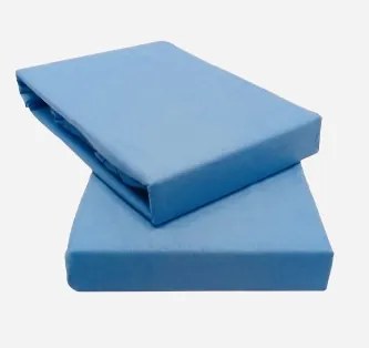 Lepedő Jersey világoskék TiaHome - 60x120cm