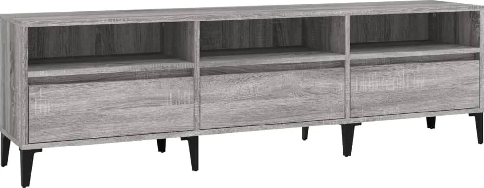 vidaXL szürke sonoma színű szerelt fa TV-szekrény 150x30x44,5 cm