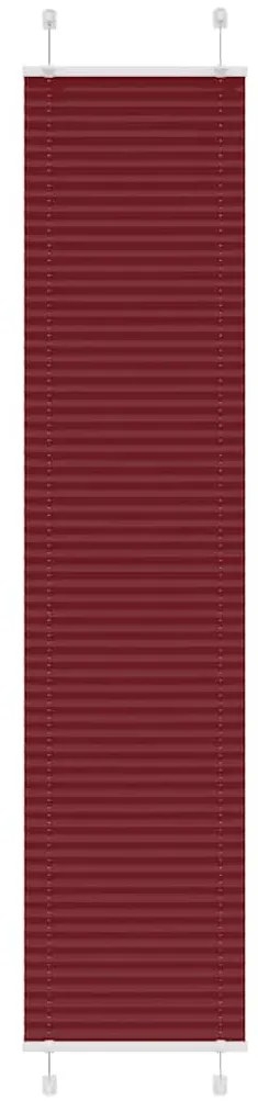 pliszírozott redőny Bordeaux piros 45x200 cm Szövetszélesség