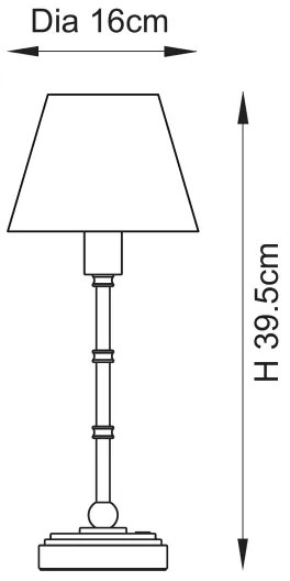 Endon 114811 - Dimmelhető, tölthető BURLEY asztali LED-lámpa, 1,5W/5V, sárgaréz/fehér