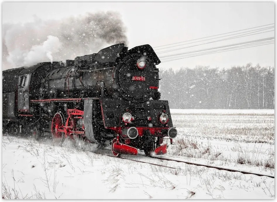 Fotótapéták flizelina 254x184 Mozdony Gőzmozdony