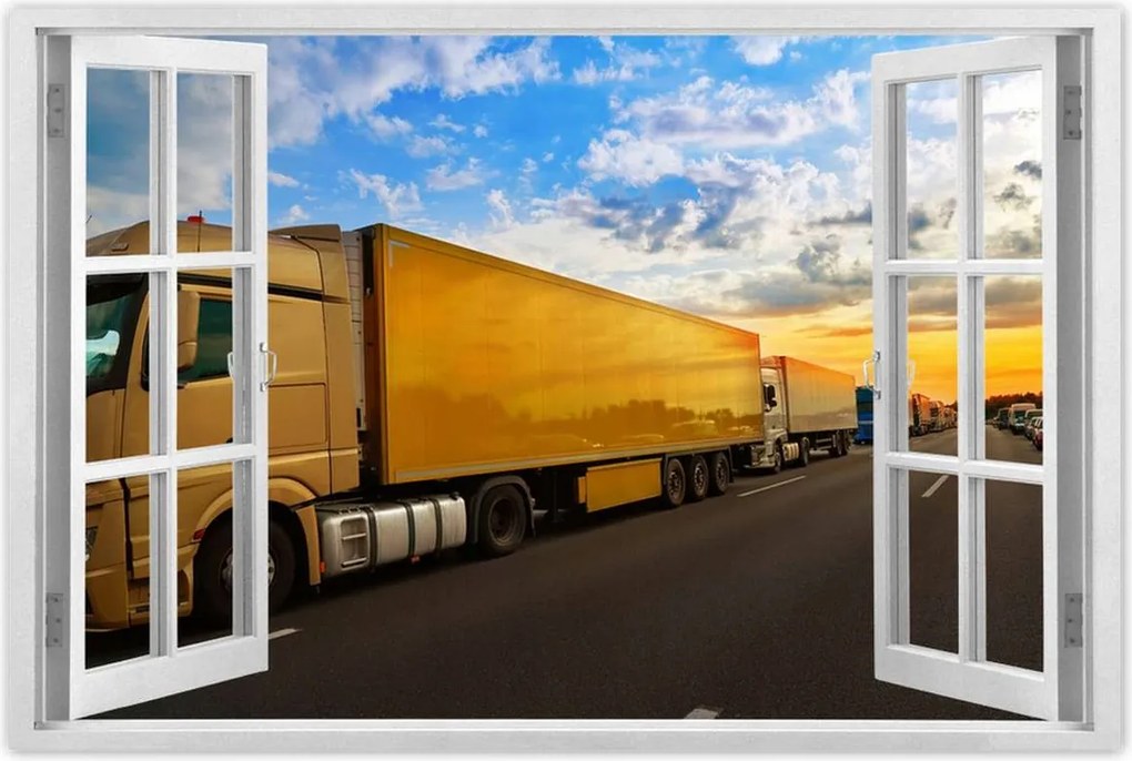 Poszterek 90x60 Parafa autópálya Stau