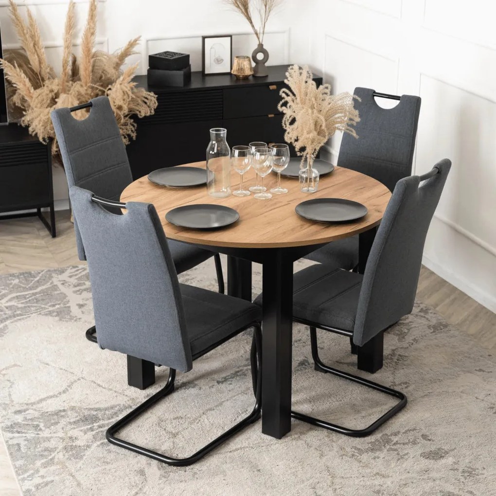 Szánkótalpas Étkezőszék Szürke Színben. LOPEZ