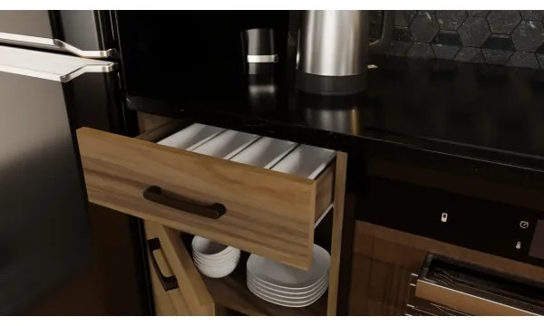 JUNE 180 cm-es konyhabútor, tölgy