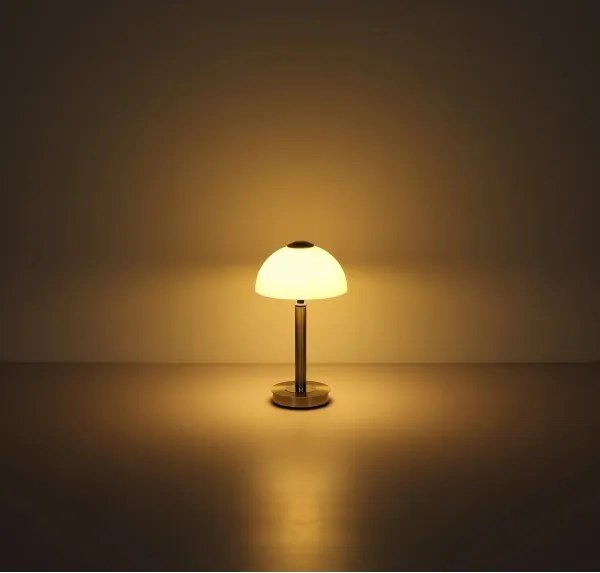 Globo 21953N - ULDIN érintésvezérelt, dimmelhető LED asztali lámpa LED/7W/230V 3000K matt króm