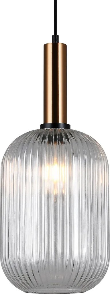 Italux glamour modern függeszték antiola sárgaréz átlátszó itxpnd55881lbrocl