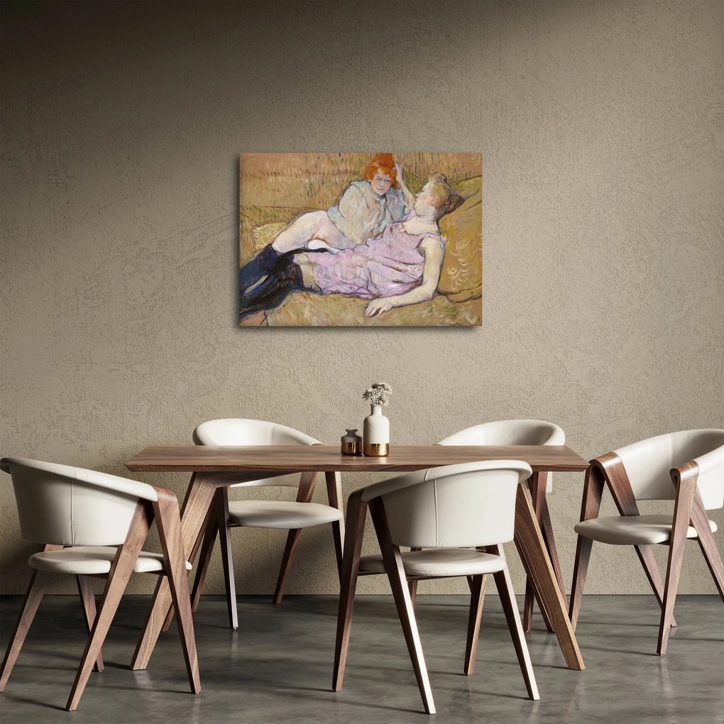 Kép - Henri de Toulouse-Lautrec, The Sofa, reprodukciók (70x50 cm)