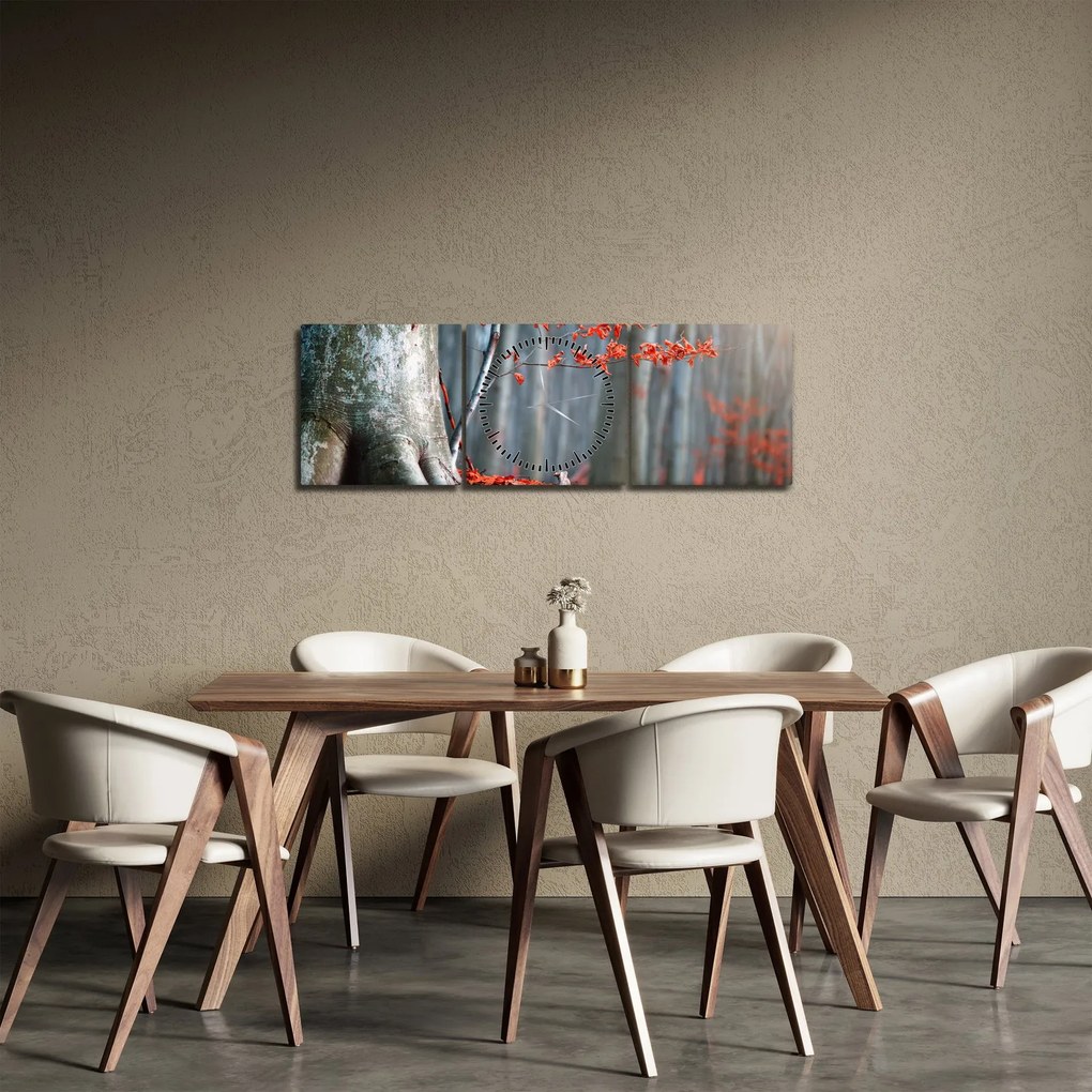 Kép - Ősz (órával) (90x30 cm)