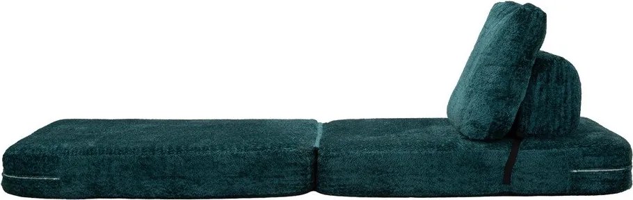 Kékeszöld kinyitható buklé fotel Faster – Mauro Ferretti