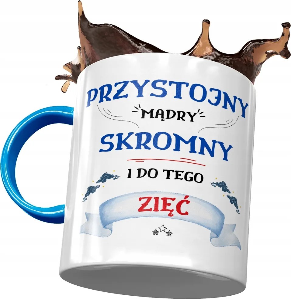 Kék Bögre Vőnek Születésnapra Ajándék Nyomtatott Fotóval