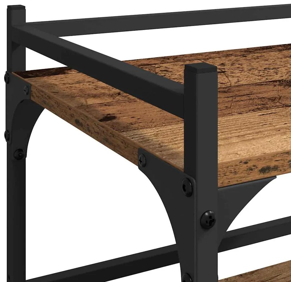 vidaXL Konyhai kocsi Öreg fa 50 x 35 x 75.5 cm Faanyag