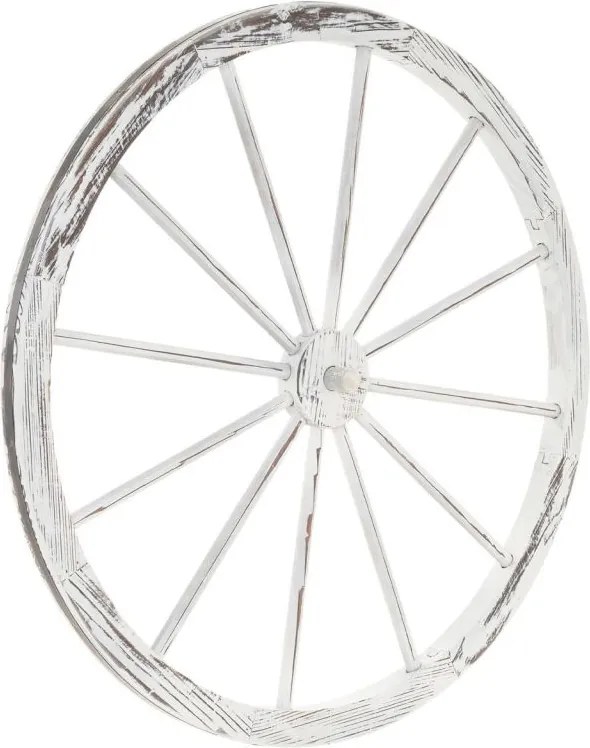 Fa kerék stílusos rusztikus dekoráció 90 cm