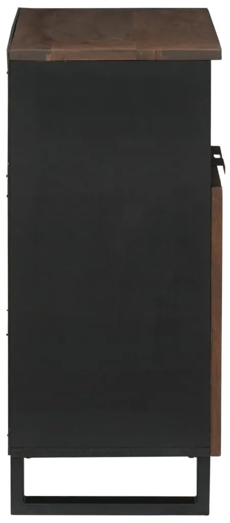 Tálalószekrény 60 x 33.5 x 75 cm Tömbfa és Mérnöki Fa