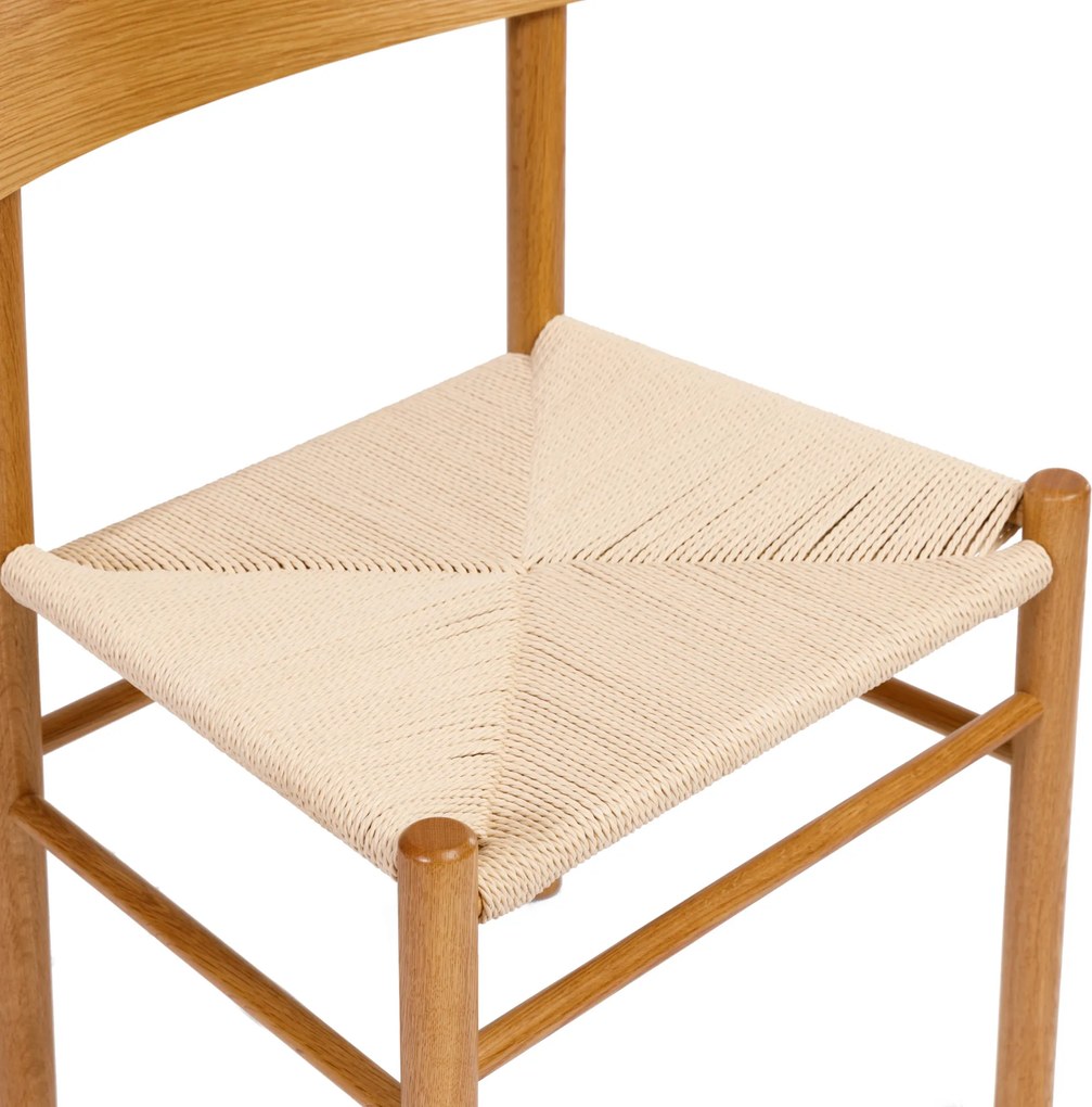 MAZZONI EXPORT LIAM Kraft Zsinór/váz Természetes Tölgy - FONOTT FA SZÉK NAPPALIBA ÉTKEZŐBE KONYHÁBA MODERN CLASSIC BOHO