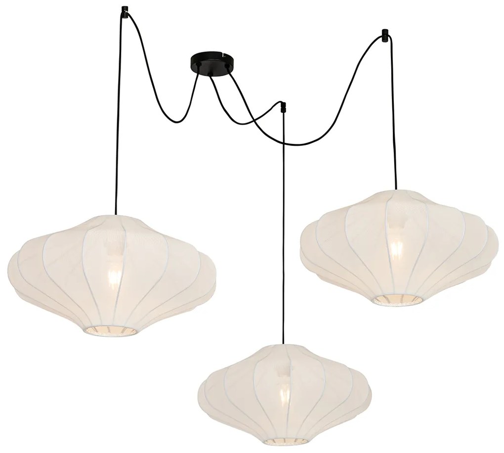 Design lógólámpa fehér 50 cm 3-lámpás - Plu